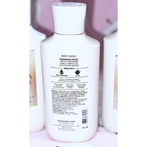 Bath & Body Works Vanilla Romance 10oz Shower Gel Body Wash with Aloe B5 x3 - Picture 3 of 3